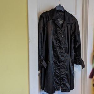 Gallery black rain coat. 2x.